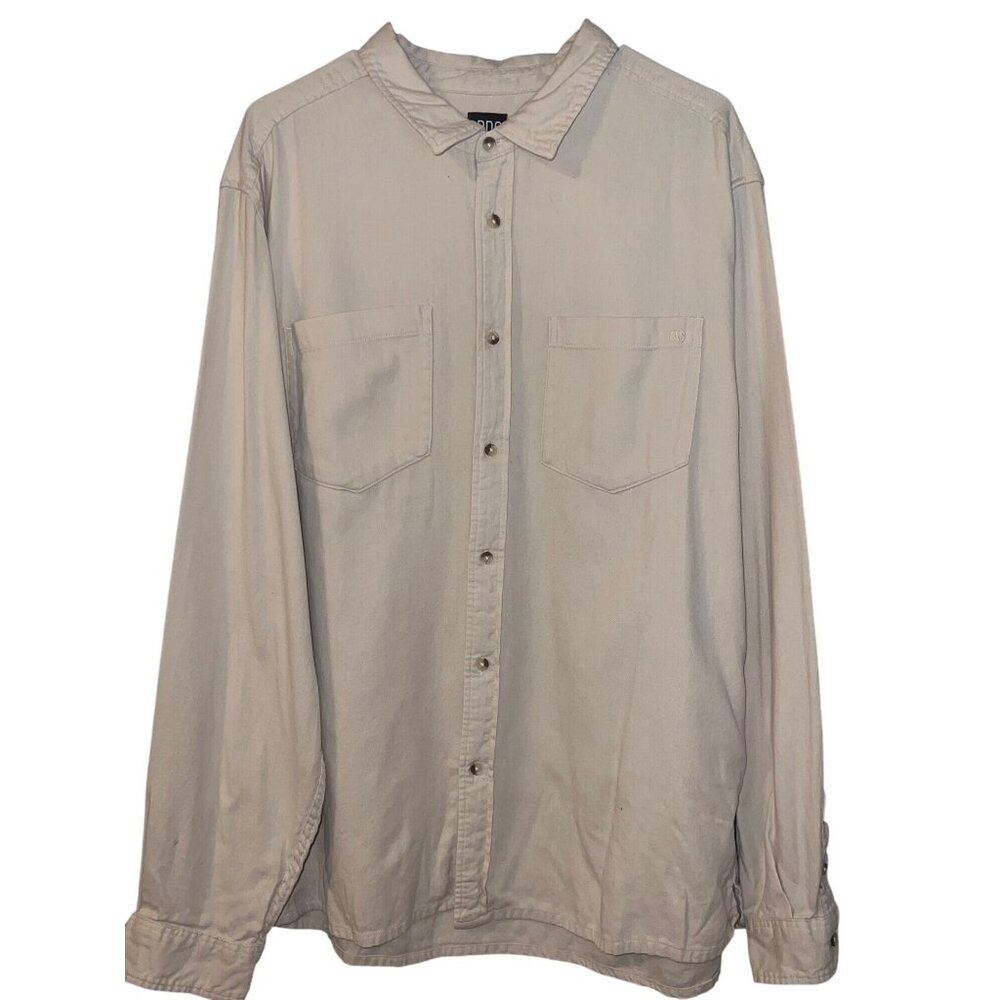 BDG Urban Outfitters Beige Button-Up‎ Shirt – XL Relaxed Fit Workwear Style